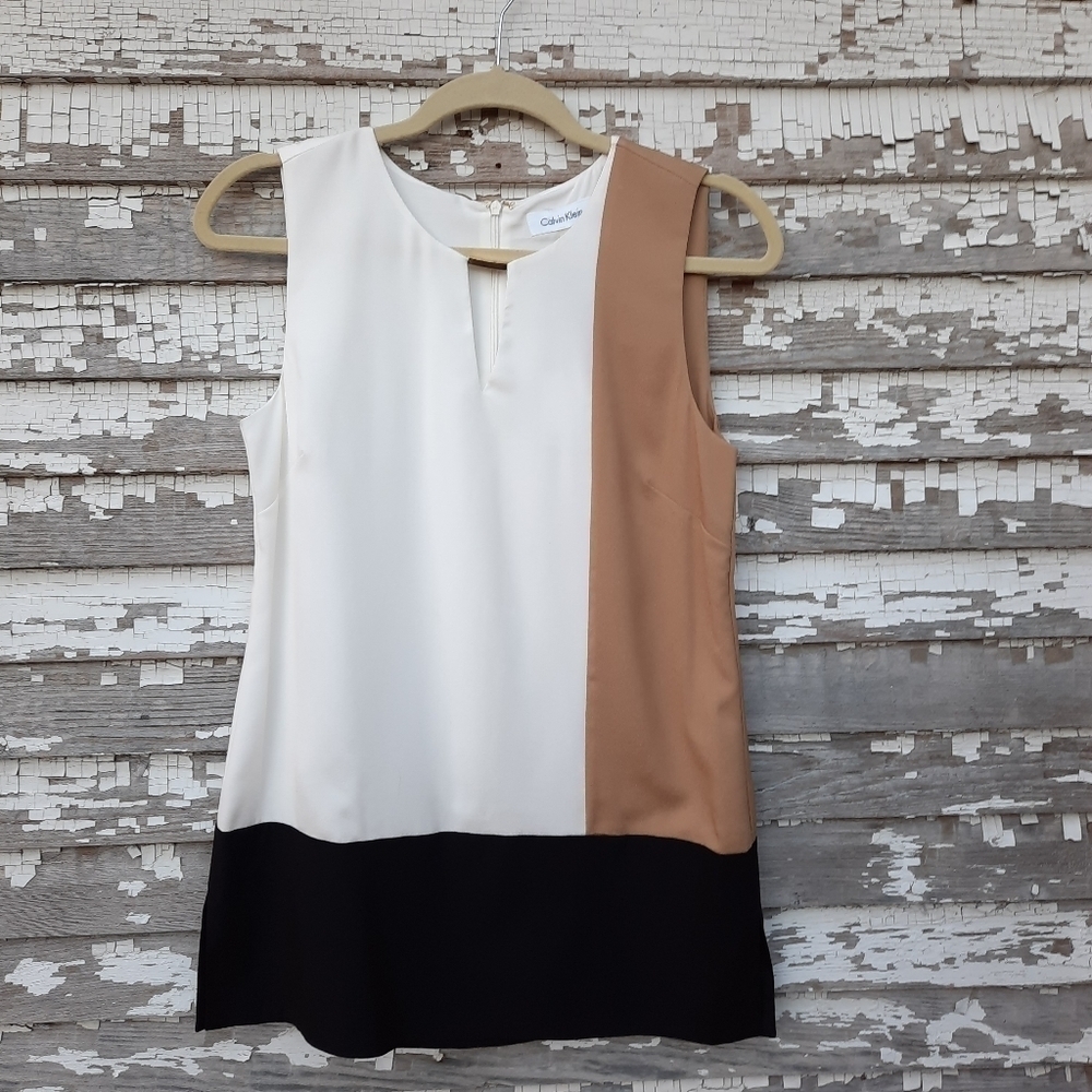 🌟 Calvin Klein colorblock tank top size xs NWT